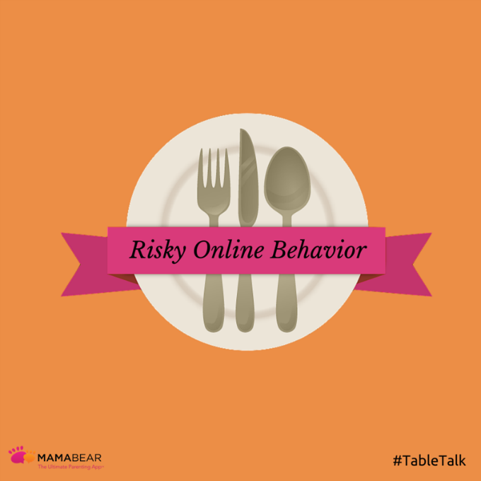 Stopping your child from engaging in risky online behavior may start with one thing -- a good dinner table discussion.